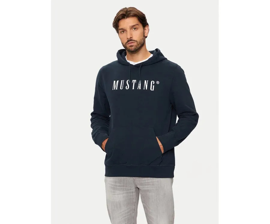obrazek 1 Mustang Bluza Bronson 1014687 Granatowy Regular Fit