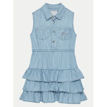 Zdjęcie Guess Sukienka jeansowa K5RK19 D3X30 Niebieski Regular Fit