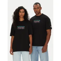 Zdjęcie Hunter T-Shirt Abele UNISEX HARU0007251 Czarny Regular Fit