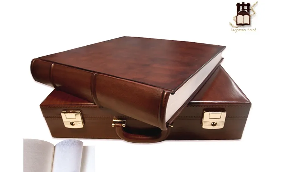 picture 1  Hand crafted photo album leather-paper 059-antico 