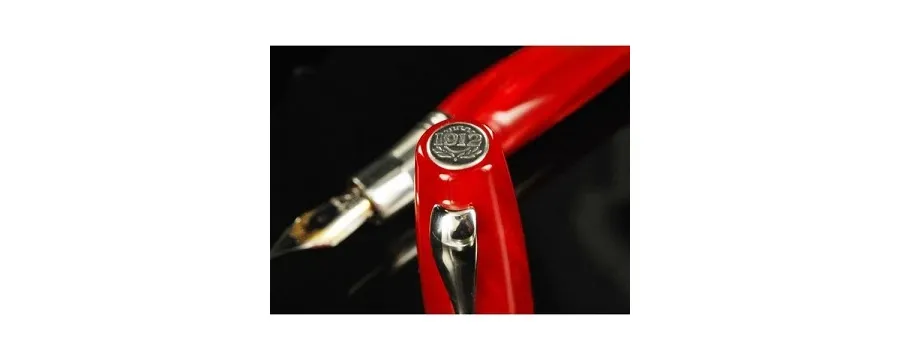 obrazek 4 Nowoczesne Pióro Wieczne Czerwony Celluloid Miya Montegrappa
