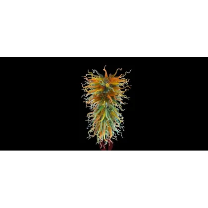 Picture A unique chandelier with flames made of Murano glass - Vetreria Artistica Rosa