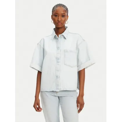 Zdjęcie ACCESS FASHION Koszula jeansowa 53-8031-580 Niebieski Loose Fit