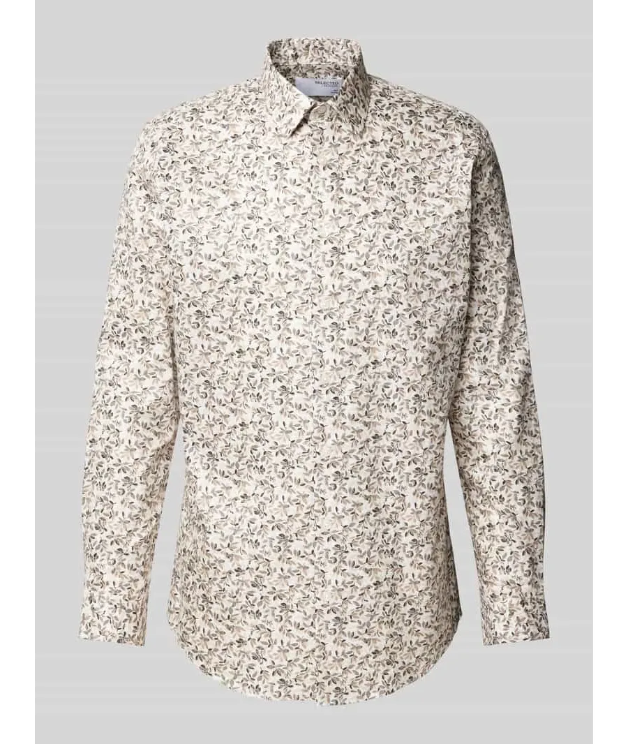 obrazek 1 Koszula casualowa o kroju slim fit z kołnierzykiem typu kent model ‘ETHAN’