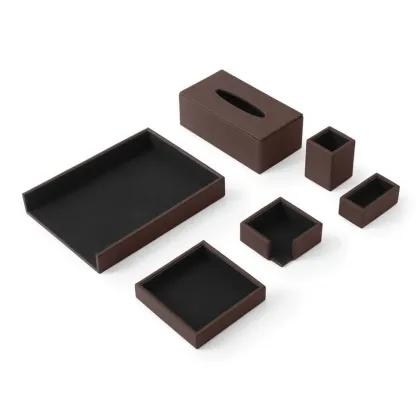Zdjęcie Zestaw na biurko Atena Plus Dark Brown