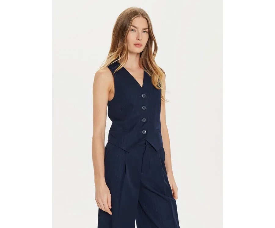obrazek 1 TWINSET Kamizelka 242TP2158 Granatowy Slim Fit