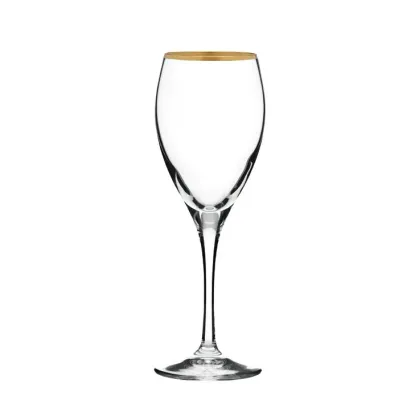 Zdjęcie Ekskluzywna lampka do wina z kryształu - Zdobienia ze złota