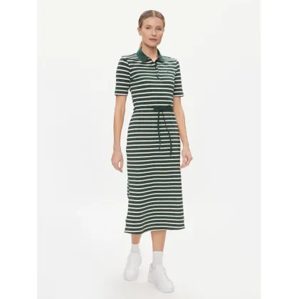 Zdjęcie Tommy Hilfiger Sukienka codzienna Reg Breton Midi Polo Dress Ss WW0WW42030 Zielony Regular Fit