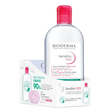 Zdjęcie Bioderma Sensibio H2O Płyn micelarny + Płatki GLOV