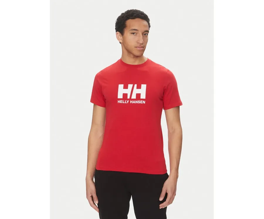 obrazek 1 Helly Hansen T-Shirt Logo 54596 Czerwony Regular Fit