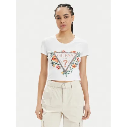 Zdjęcie Guess T-Shirt W4GI24 J1314 Biały Slim Fit