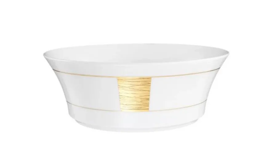 obrazek 1 Duża okrągła 22-centymetrowa porcelanowa miska o nowoczesnym kształcie – Tettau