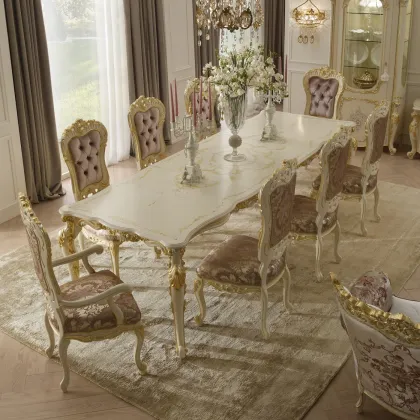 Zdjęcie Piękny duży rozkładany stół jadalniany