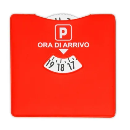 Zdjęcie Kwadratowa tarcza parkingowa pokryta gumą z emblematem firmowym