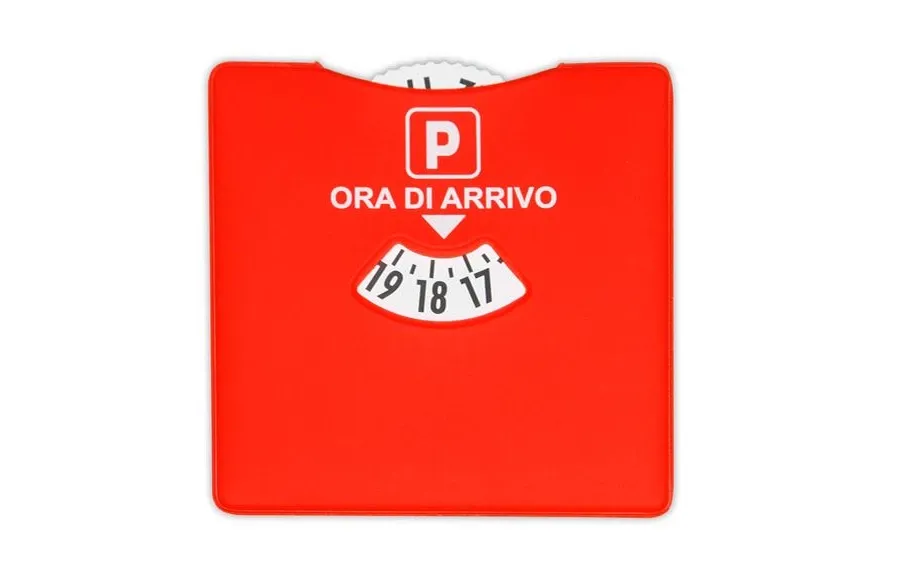 obrazek 1 Kwadratowa tarcza parkingowa pokryta gumą z emblematem firmowym