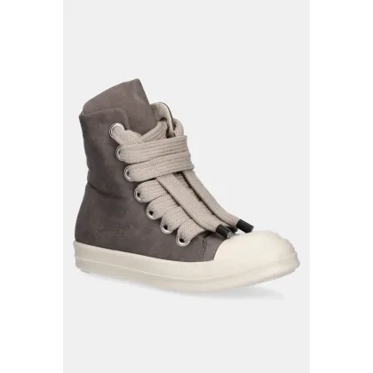 Zdjęcie Rick Owens DRKSHDW trampki Jumbo Lace Puffer Sneaks kolor szary DU01E3818.CVSW2