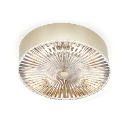 Zdjęcie Stylowa lampa sufitowa z ręcznie wycinanym włoskim kryształowym dyskiem - Il Paralume Marina