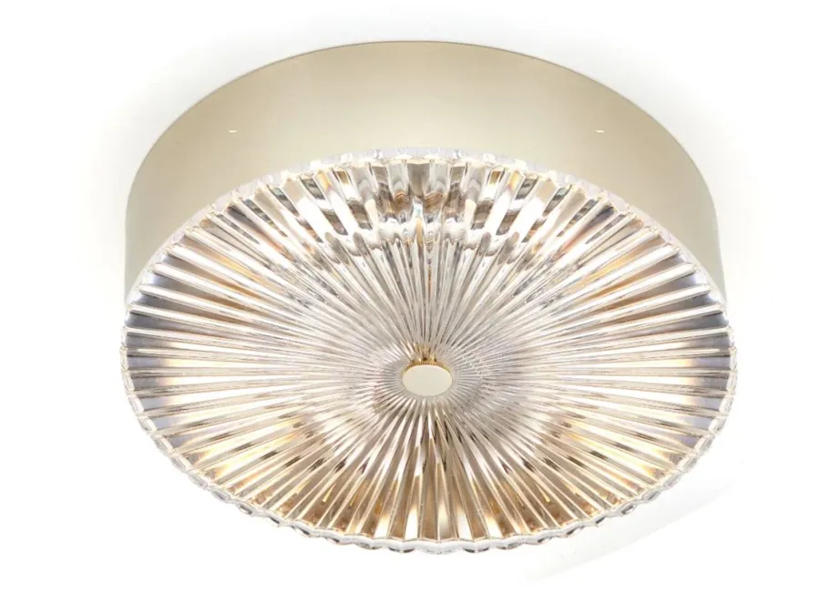obrazek 1 Stylowa lampa sufitowa z ręcznie wycinanym włoskim kryształowym dyskiem - Il Paralume Marina