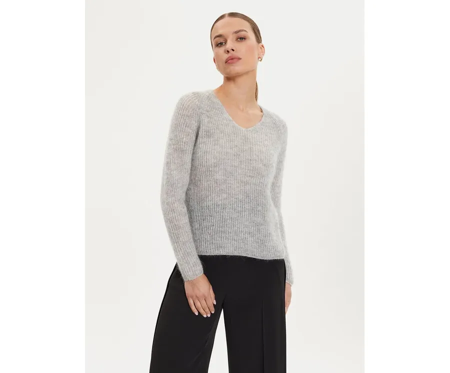 obrazek 1 Max Mara Leisure Sweter Fresis 2426366118 Szary Relaxed Fit