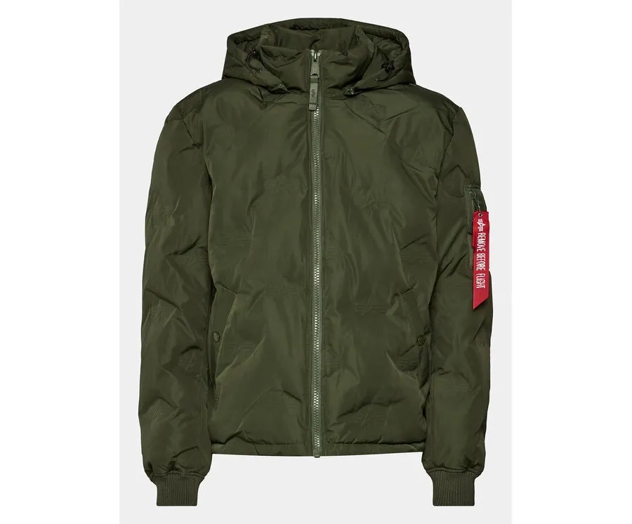 obrazek 1 Alpha Industries Kurtka przejściowa Logo 108107 Zielony Regular Fit