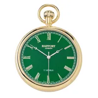 Picture Pocket watch with a green dial