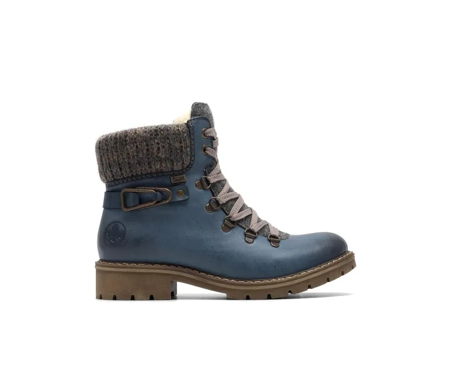 obrazek 1 Rieker Botki Y9131-15 Niebieski
