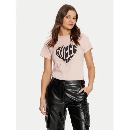 Zdjęcie Guess T-Shirt V5RI08 J1314 Różowy Slim Fit