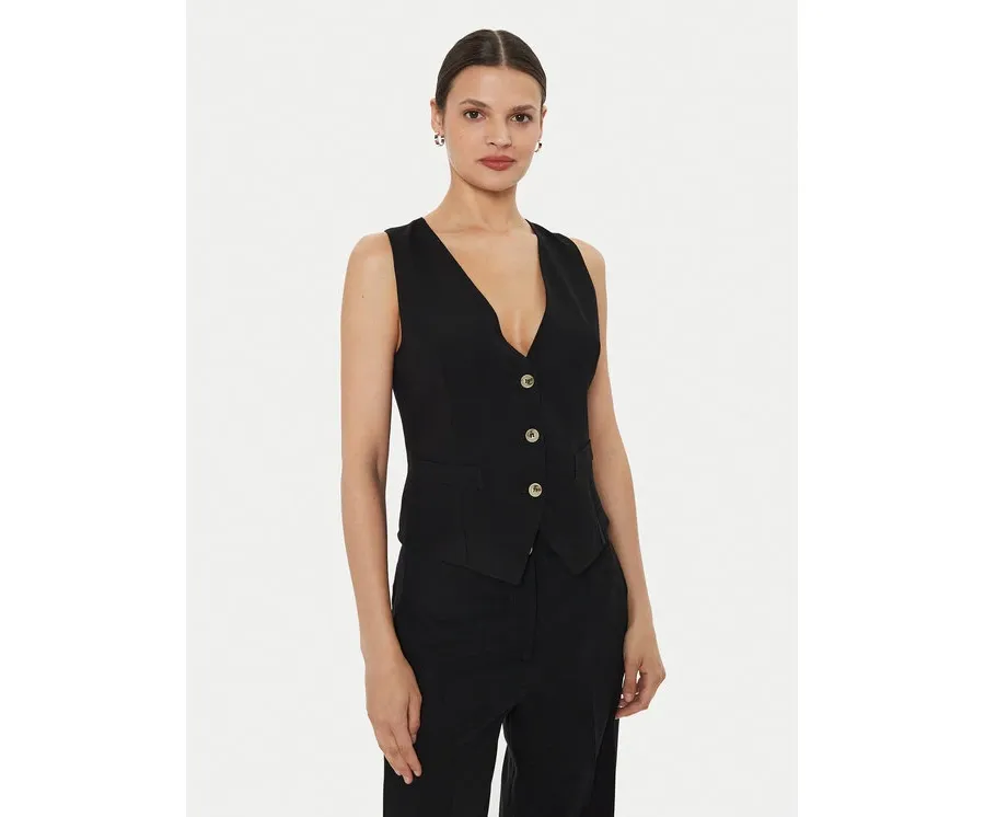 obrazek 1 ViCOLO Kamizelka TB1569 Czarny Regular Fit