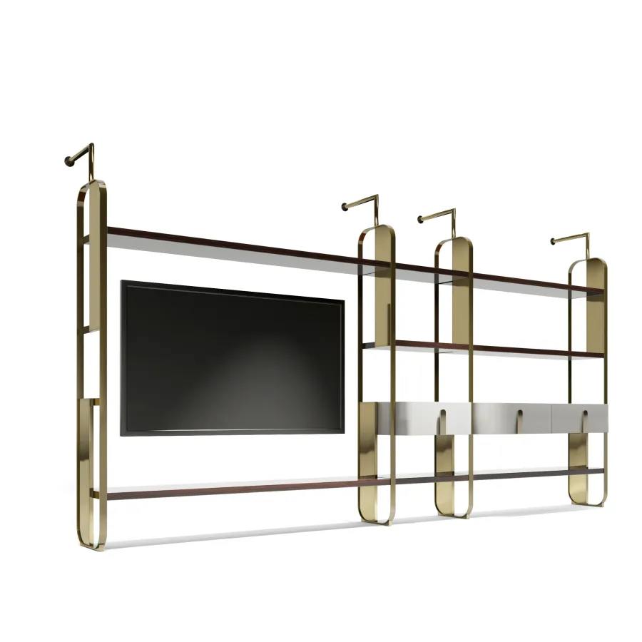 obrazek 1 Elegancka szafka RTV w stylu modernistycznym - do salonu