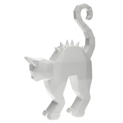 Zdjęcie Awangardowa statuetka przerażonego kota – Byfly