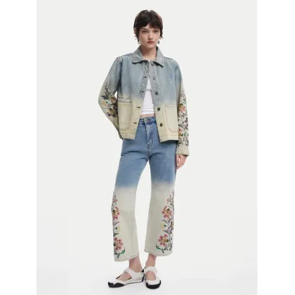 Zdjęcie Desigual Jeansy Texas 25SWDD01 Niebieski Straight Fit