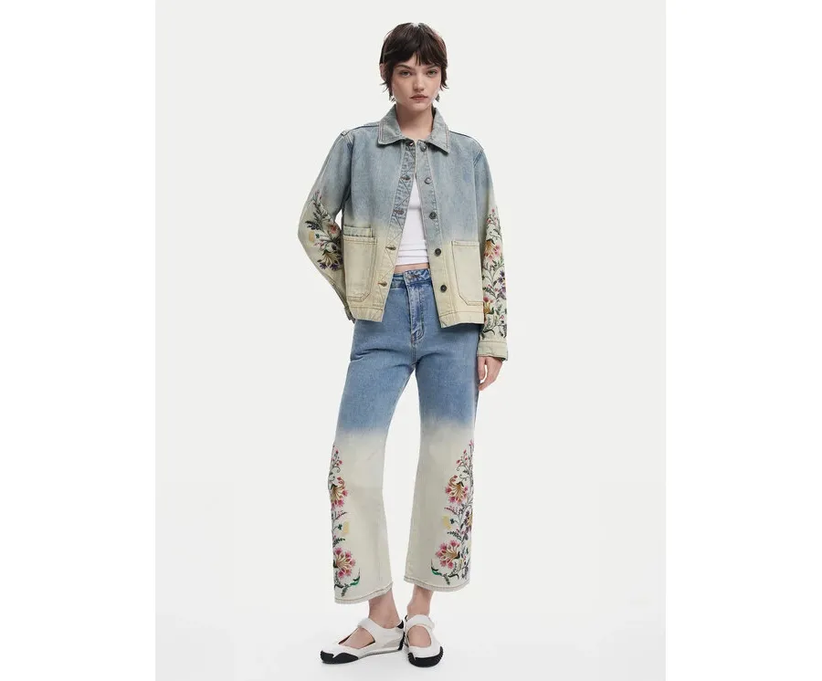 obrazek 1 Desigual Jeansy Texas 25SWDD01 Niebieski Straight Fit