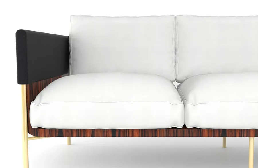 picture 3 Sophisticated, unique three-seat sofa - Bitangra
