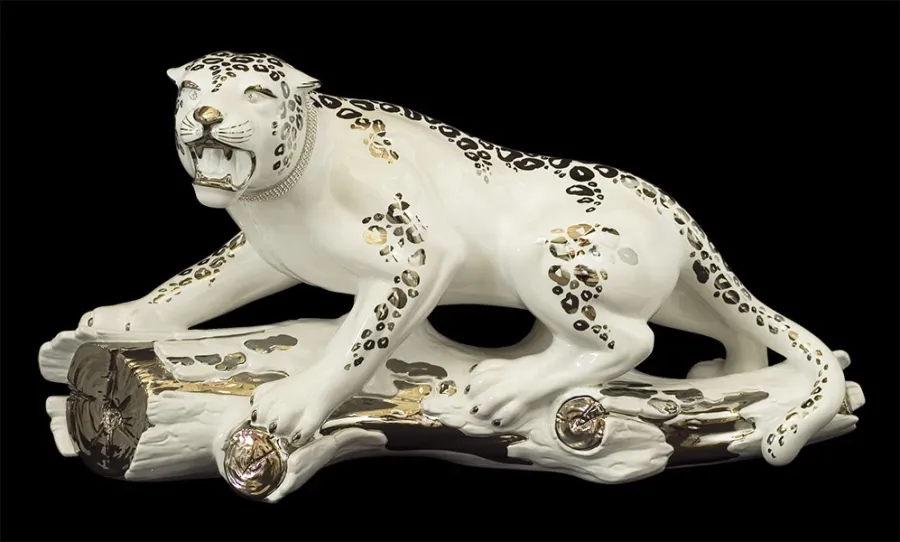 obrazek 1 Luksusowy ceramiczny leopard