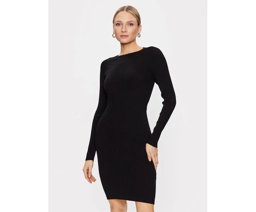 obrazek 1 Hugo Sukienka dzianinowa 50482429 Czarny Slim Fit HUGO