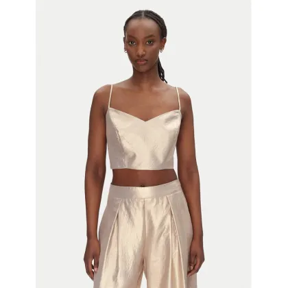 Zdjęcie ACCESS FASHION Top 53-2021-922 Złoty Slim Fit