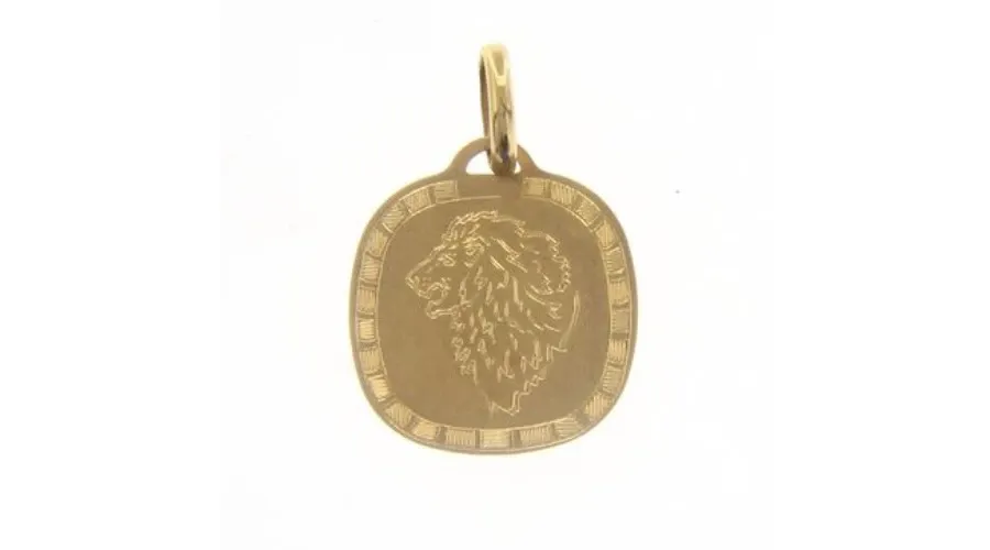 obrazek 2 Złota zawieszka ze znakiem zodiaku Lwa