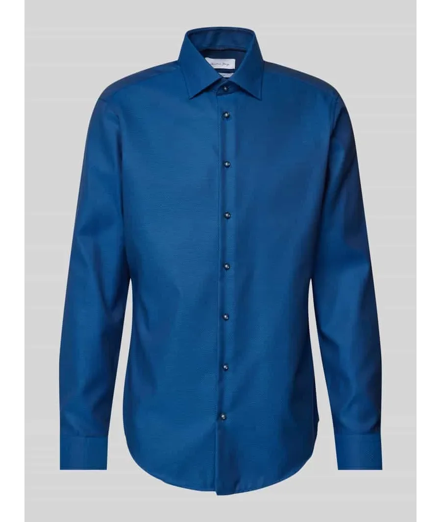 obrazek 1 Koszula biznesowa o kroju regular fit z kołnierzykiem typu kent