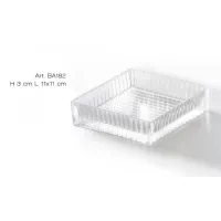Picture Italian stylish soap dish made of hand-cut crystal - Il Paralume Marina