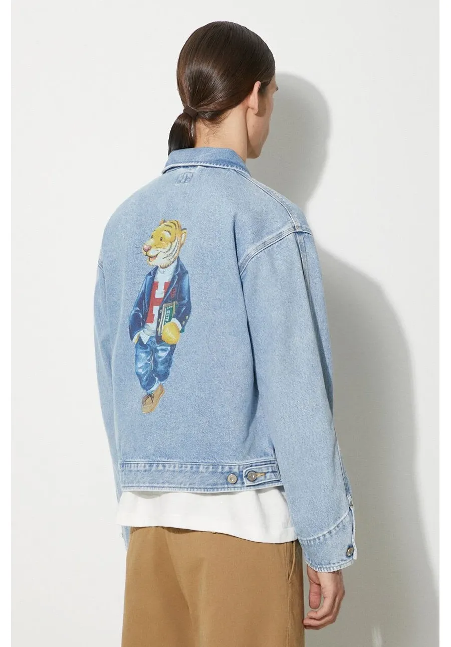 obrazek 1 Human Made kurtka jeansowa Denim Jacket męska kolor niebieski przejściowa HM27JK016