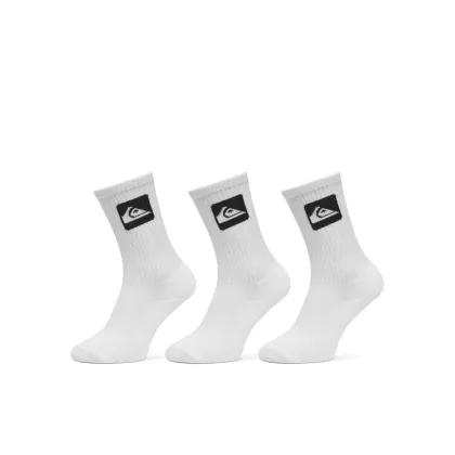 Zdjęcie Quiksilver Zestaw 3 par wysokich skarpet unisex EQYAA04071 Biały