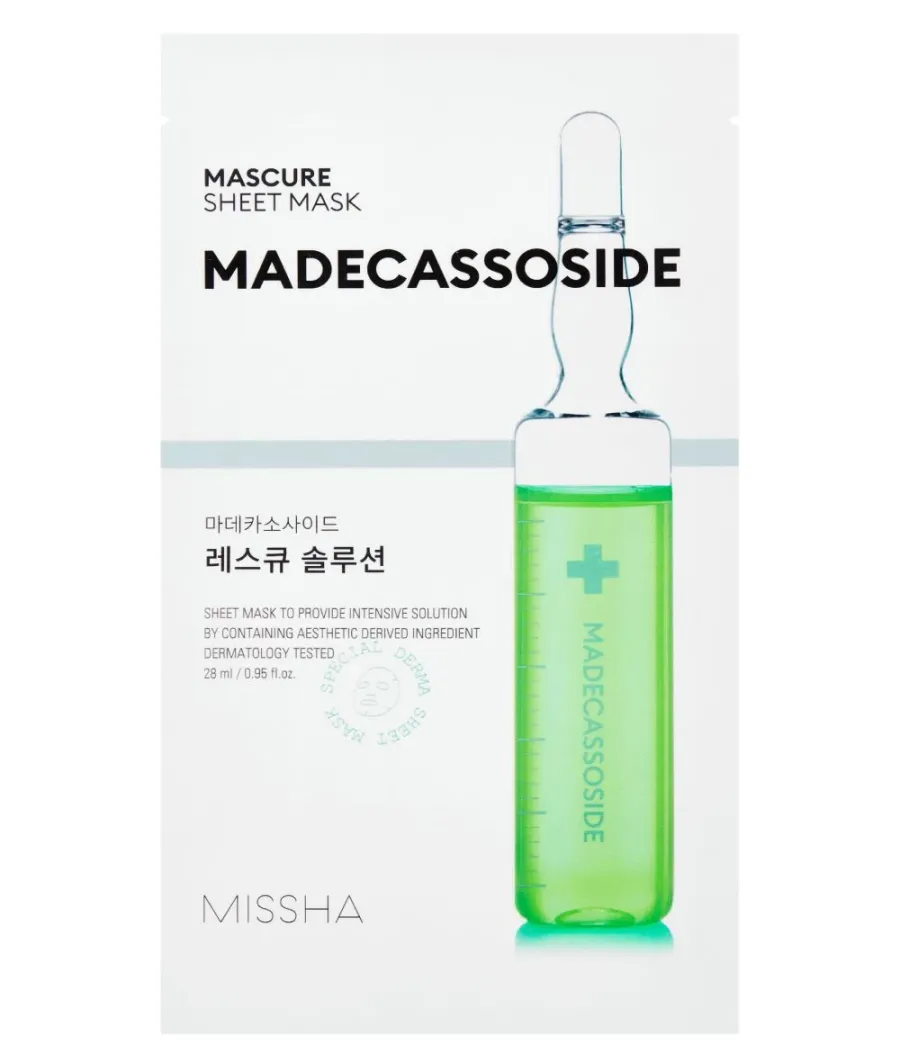obrazek 1 Missha Mascure Rescue Solution Maska w płachcie z madekasozydem 28 ml