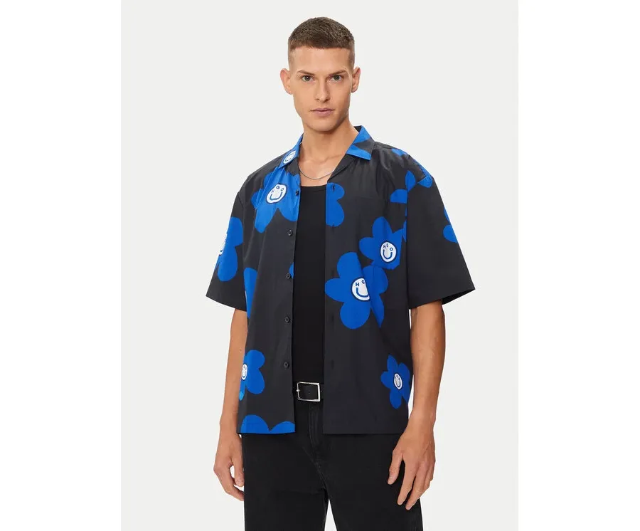 obrazek 1 Hugo Koszula Eligino 50513855 Czarny Oversize HUGO