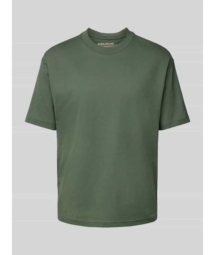 obrazek 1 T-shirt z prążkowanym okrągłym dekoltem