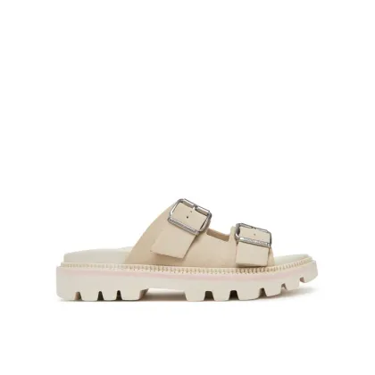 Zdjęcie Tommy Jeans Klapki Double Strap Sandal Suede EN0EN02797 Écru