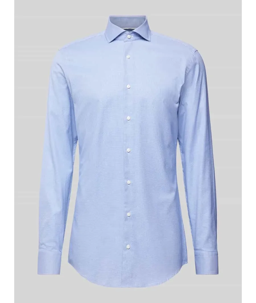 obrazek 1 Koszula biznesowa o kroju slim fit z kołnierzykiem typu kent model ‘Hank’