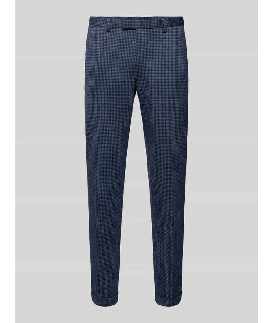obrazek 1 Spodnie materiałowe o kroju slim fit ze szlufkami na pasek