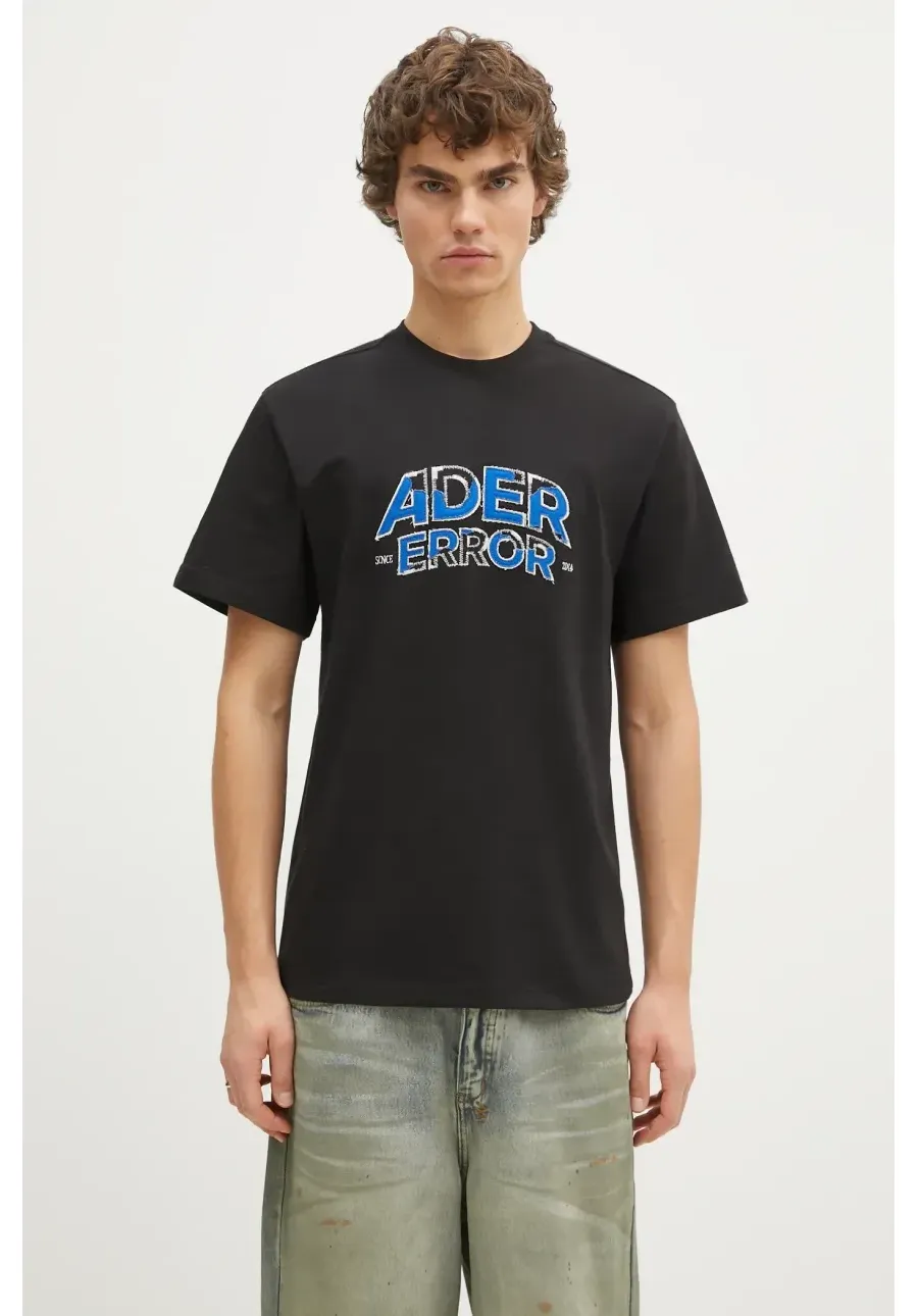 obrazek 1 Ader Error t-shirt męski kolor czarny z aplikacją BN25FYTS0101BK