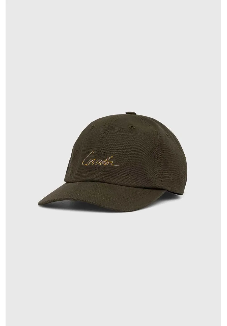 obrazek 1 Corridor czapka z daszkiem bawełniana Corridor Script Cap kolor zielony z aplikacją HT0096