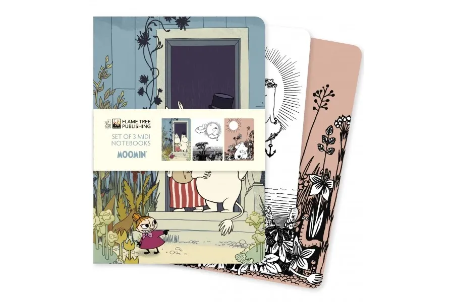 obrazek 1 Designerska kolekcja Midi notatników Muminki  - Flame Tree Publishing